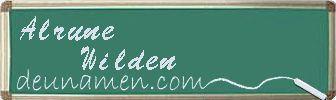 Alrune Wilden Visitenkarte